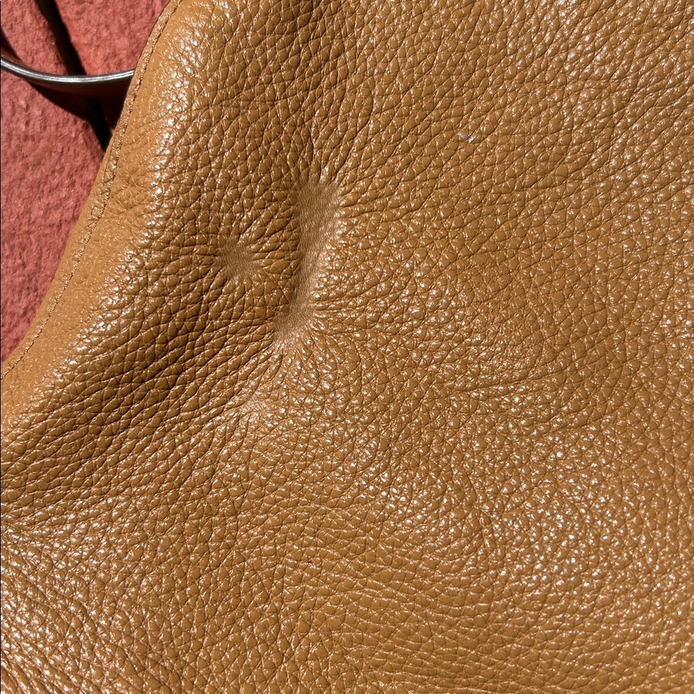 Coach Pebbled Leather Crossbody in Cognac Brown - Picture 5 of 8